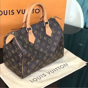 💯✅ Authentic speedy 25 Monogram
